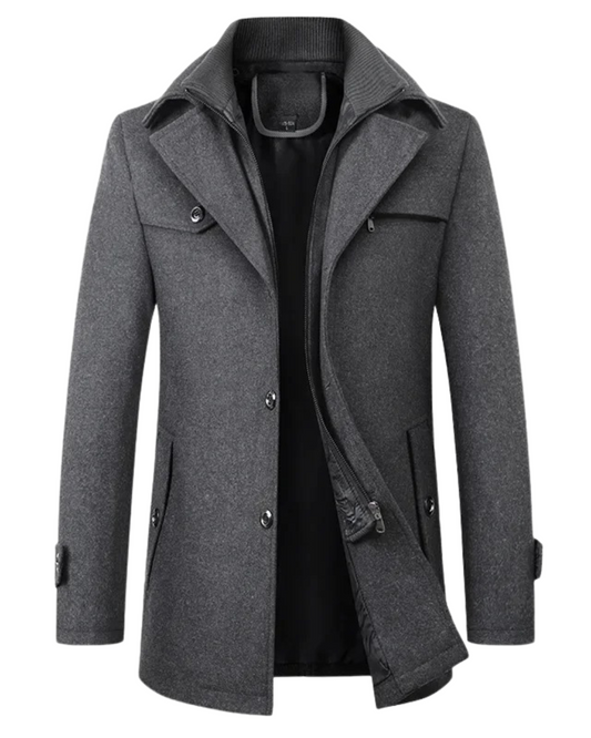 Elegante Winterjacke aus Wolle