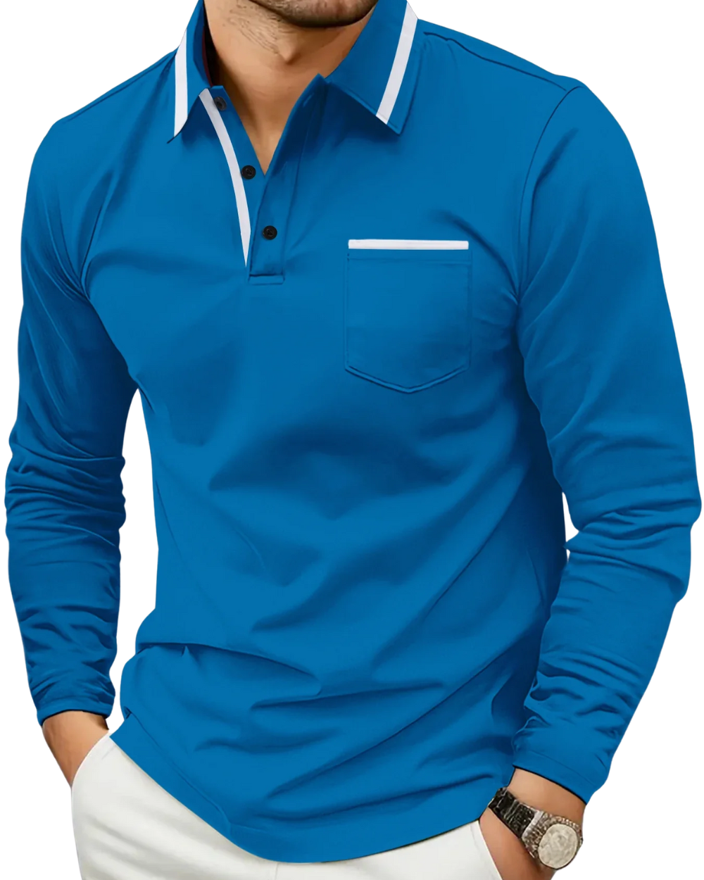 Lässiger Polo-Pullover