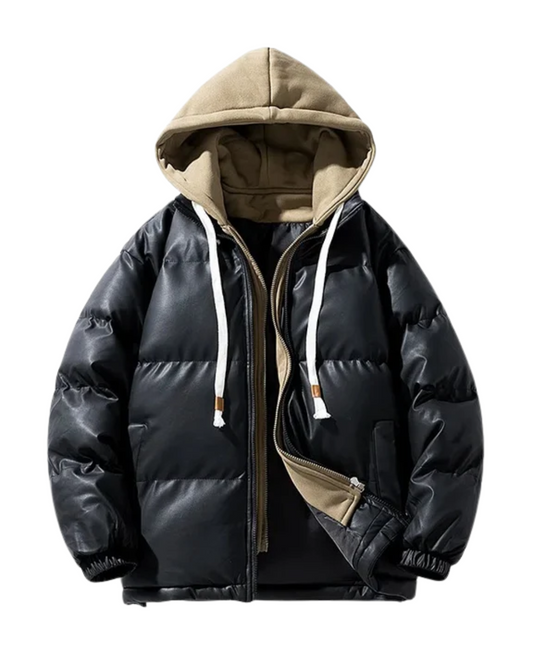 Elegante wattierte Pufferjacke