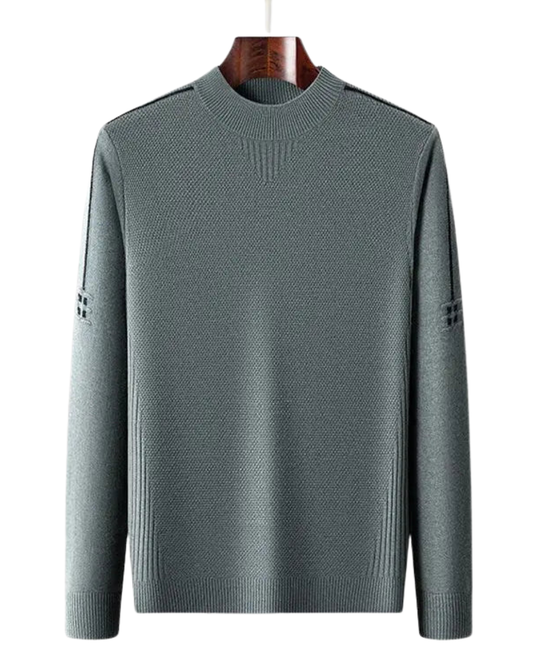 Eleganter Jacquard-Pullover
