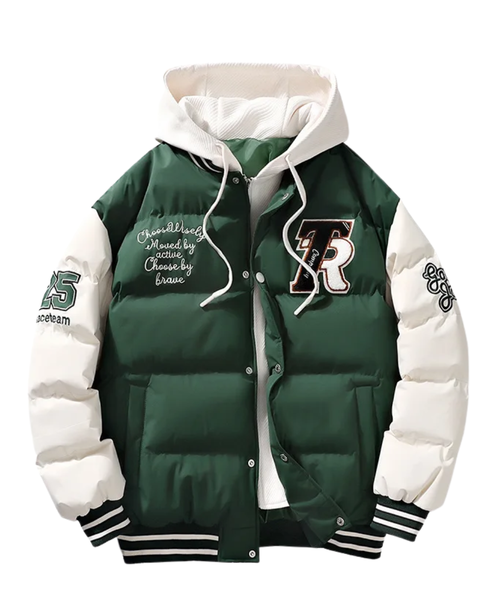 Elegante Daunenjacke mit Kapuze