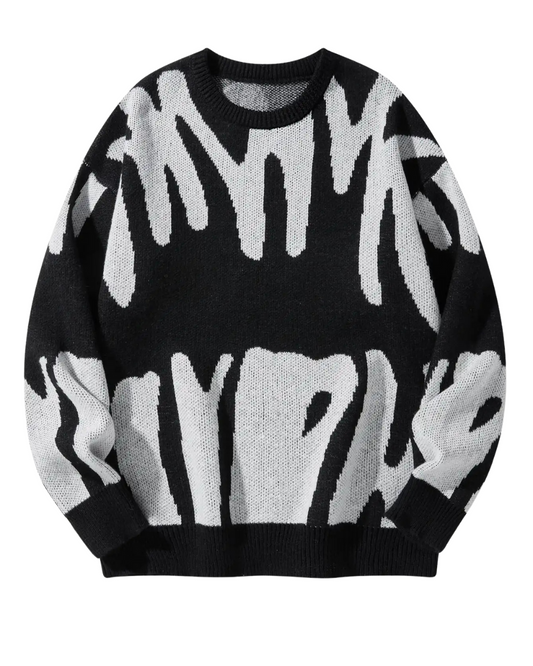 Elegant gemusterter Pullover