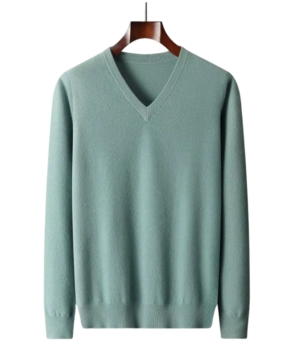 Pullover mit V-Ausschnitt aus Wolle