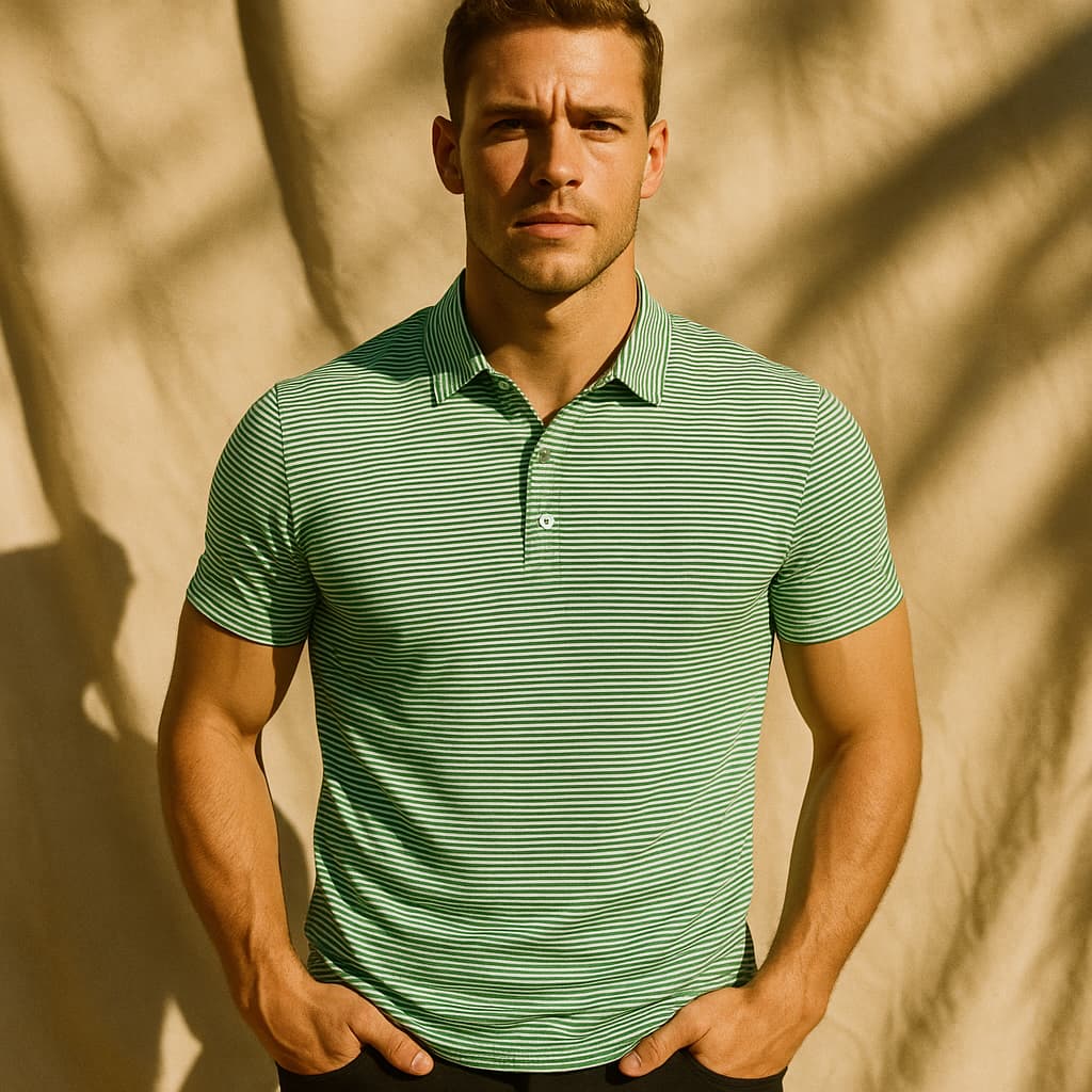 Gestreiftes Poloshirt
