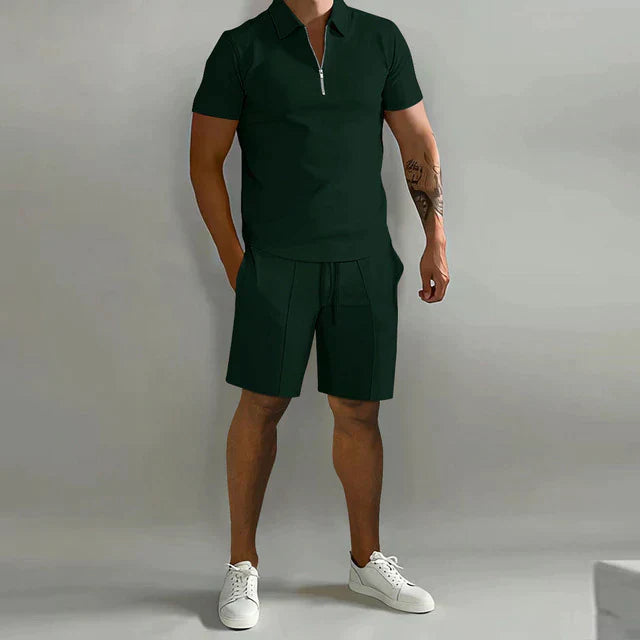 Elegantes Poloshirt-Set