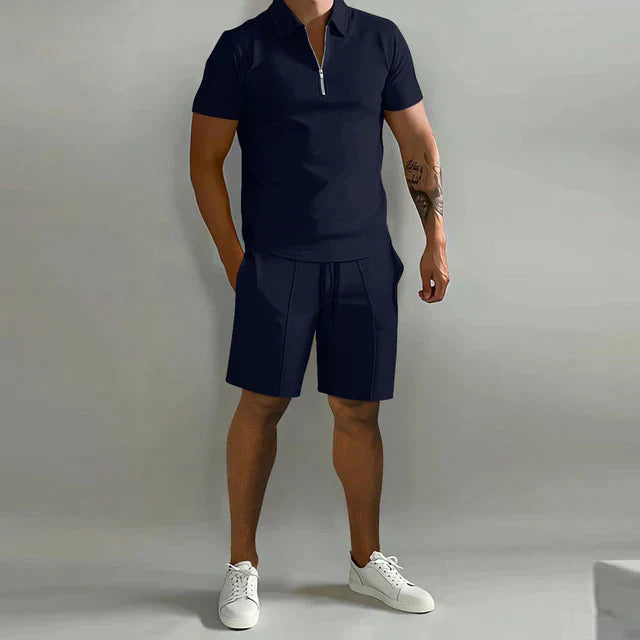 Elegantes Poloshirt-Set