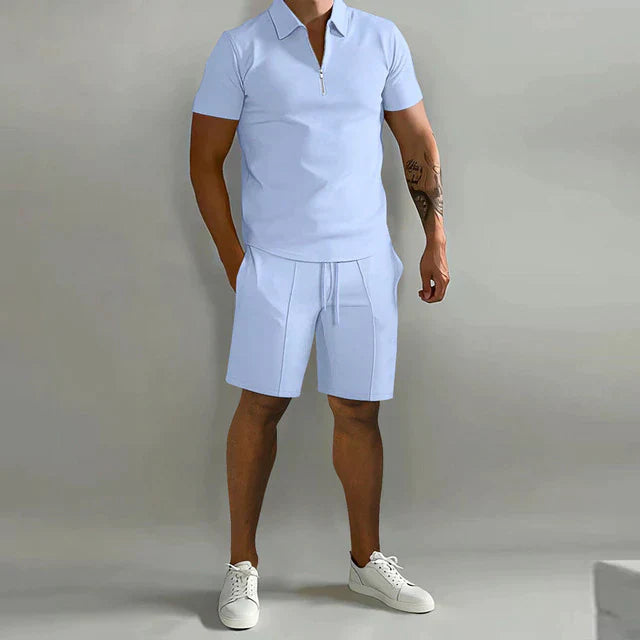 Elegantes Poloshirt-Set