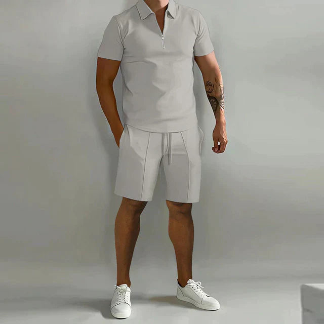 Elegantes Poloshirt-Set