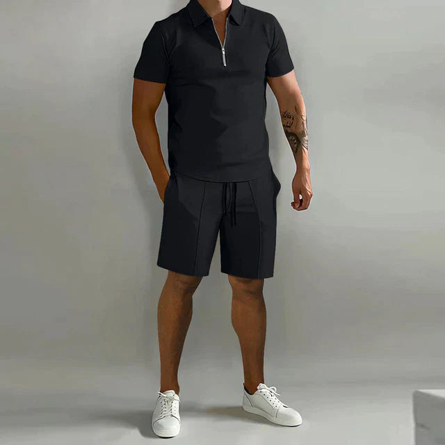 Elegantes Poloshirt-Set