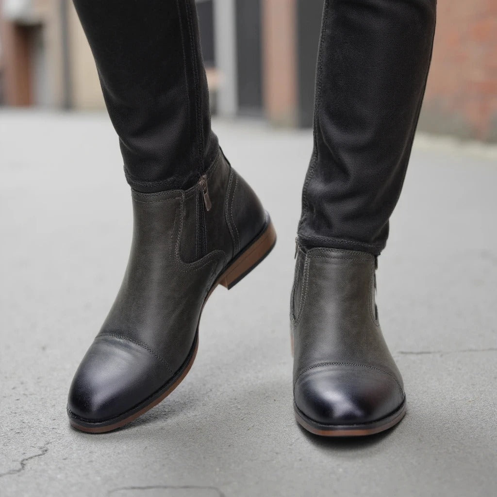 Chelsea-Stiefel aus Leder