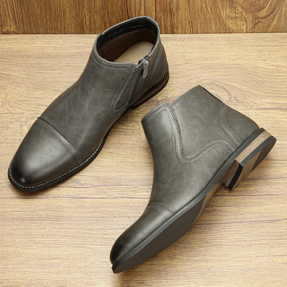 Chelsea-Stiefel aus Leder