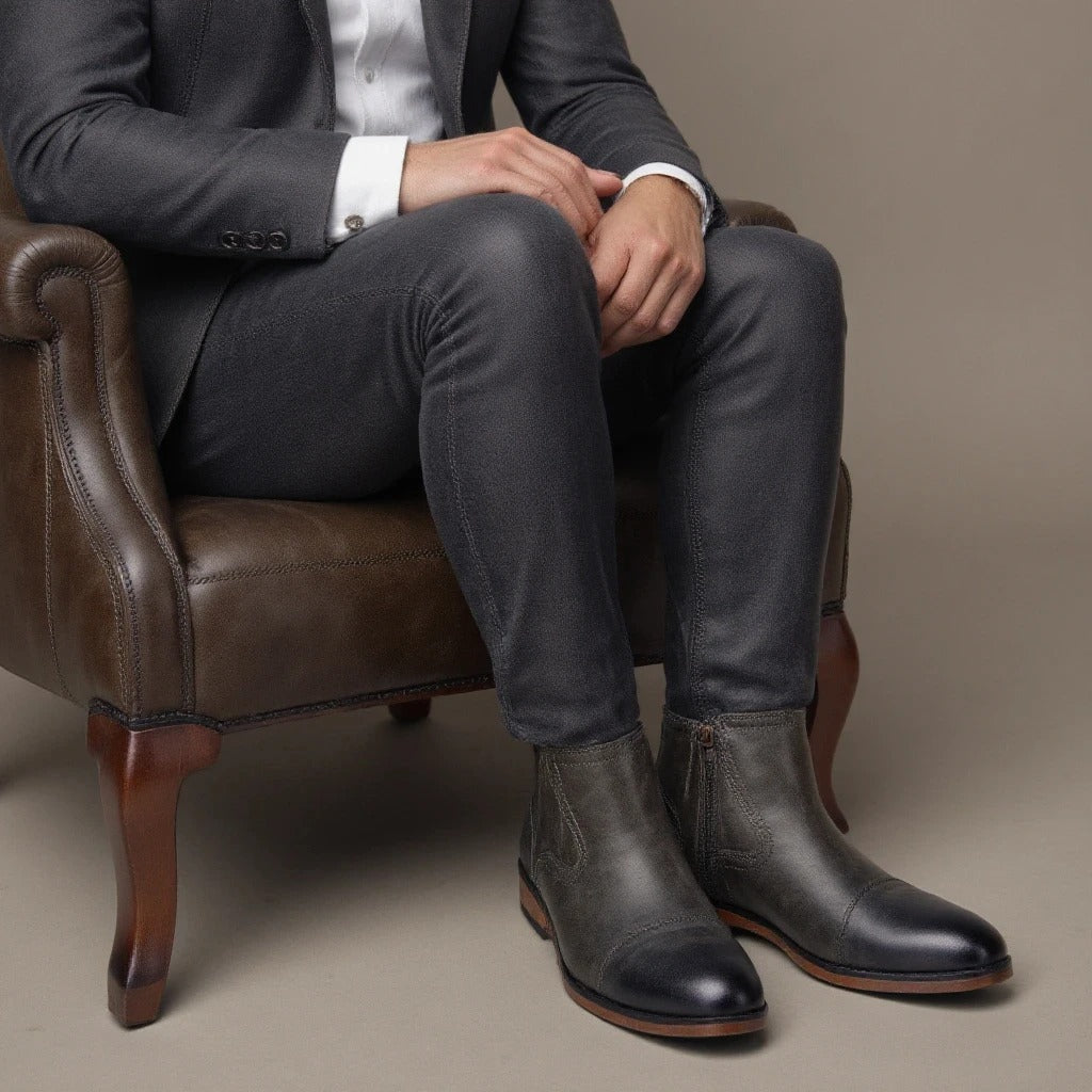 Chelsea-Stiefel aus Leder