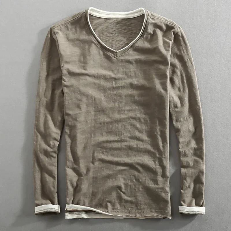 Paris Vintage T-Shirt mit langen Ärmeln