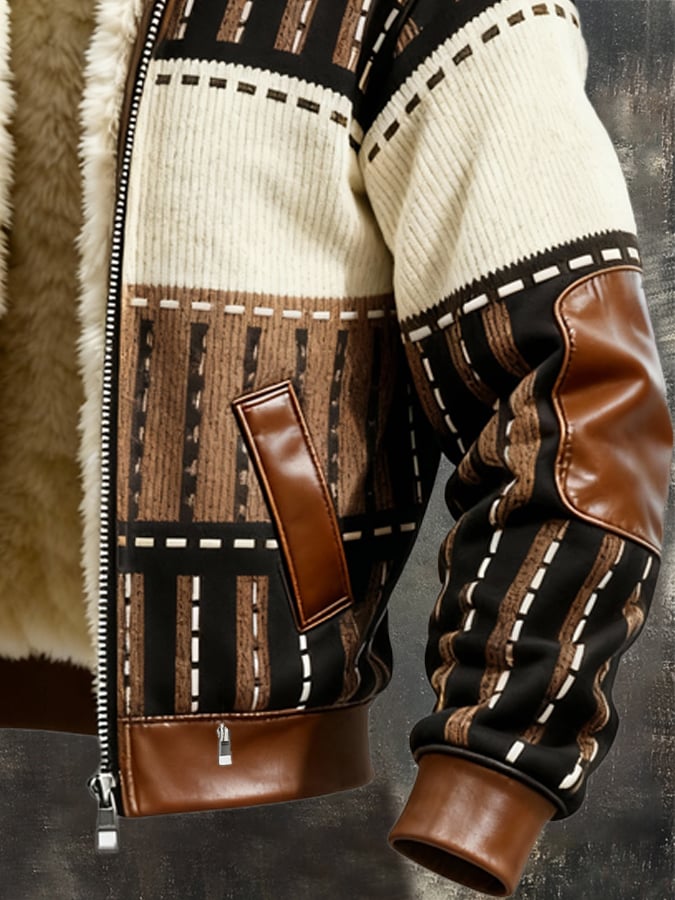 Retro-Jacke mit Fleecefutter