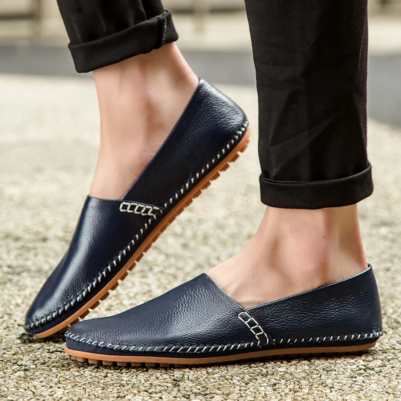 Leichte Leder-Slipper
