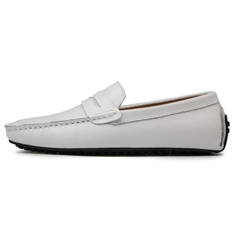 Lässige Sommer-Loafer aus Leder