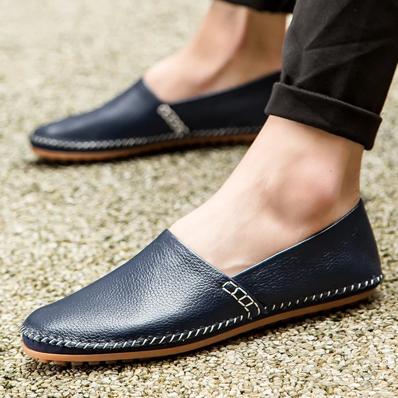 Leichte Leder-Slipper