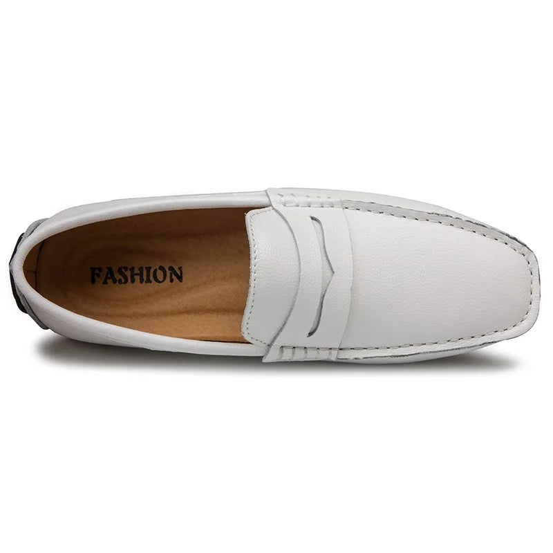 Lässige Sommer-Loafer aus Leder