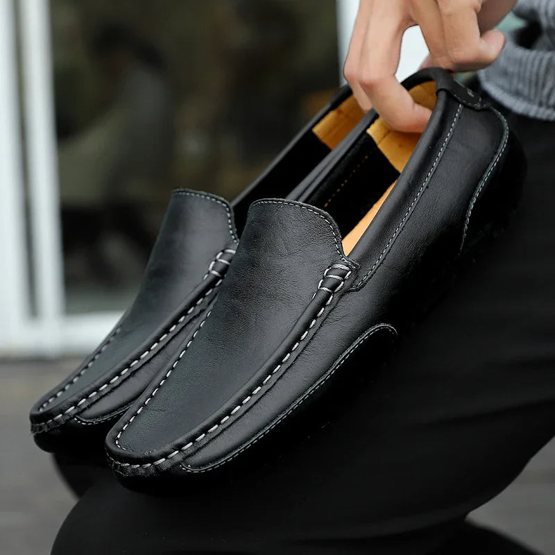 Vintage Leder Halbschuhe