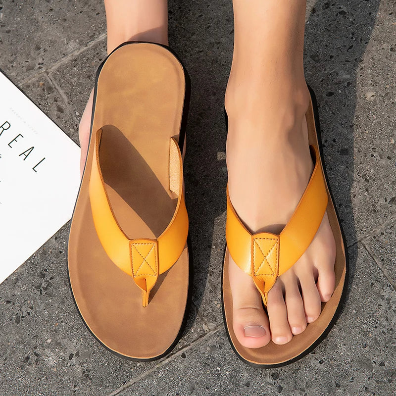 Freizeit-Sandalen aus Leder