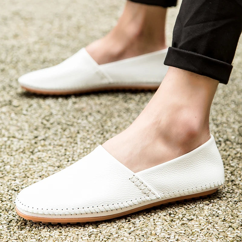 Leichte Leder-Slipper