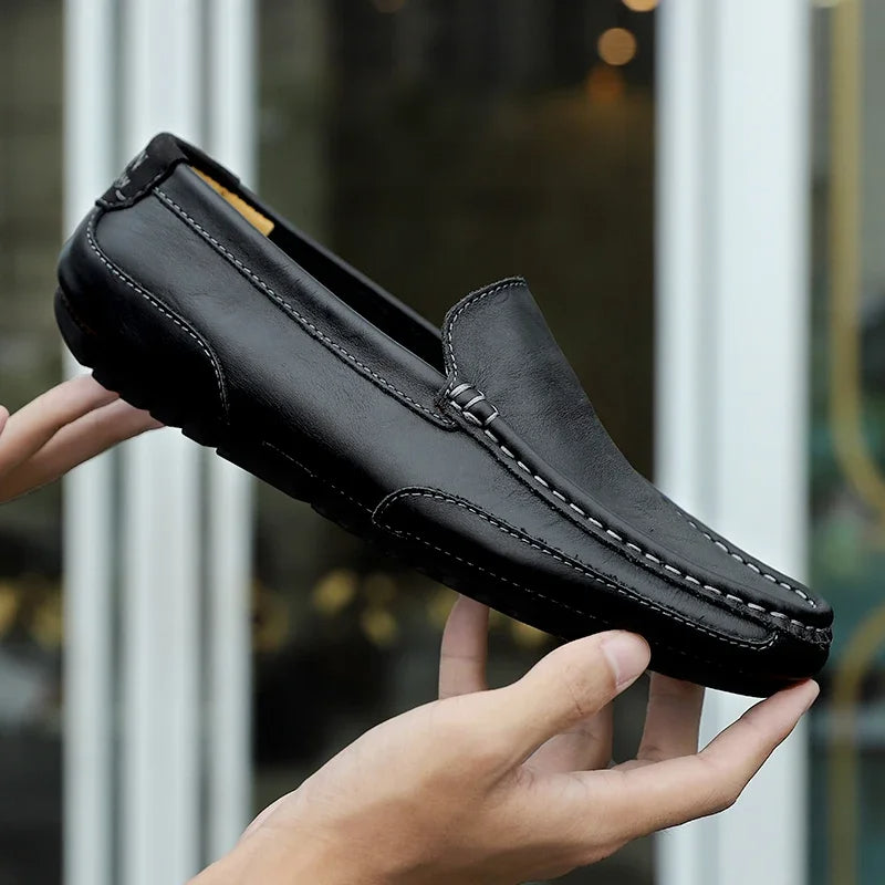 Vintage Leder Halbschuhe