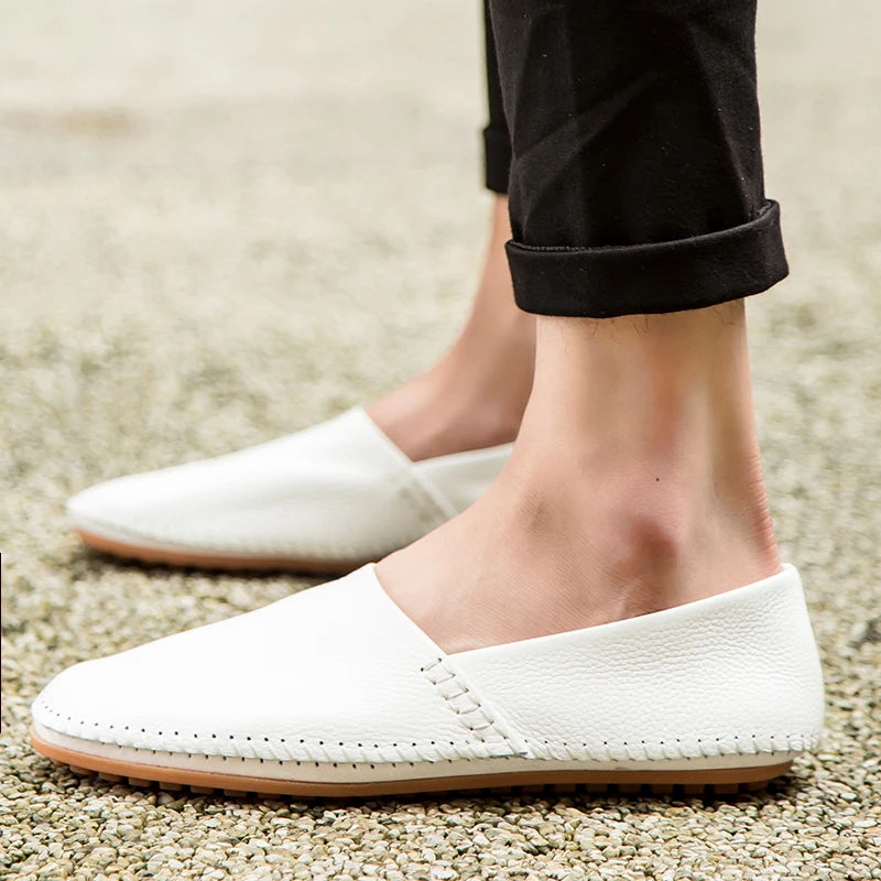 Leichte Leder-Slipper