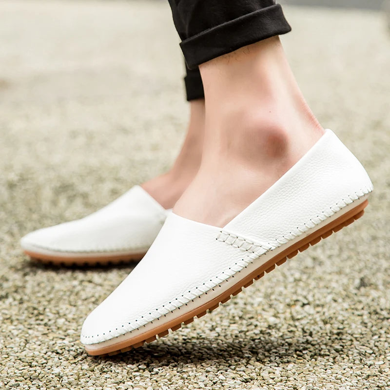 Leichte Leder-Slipper