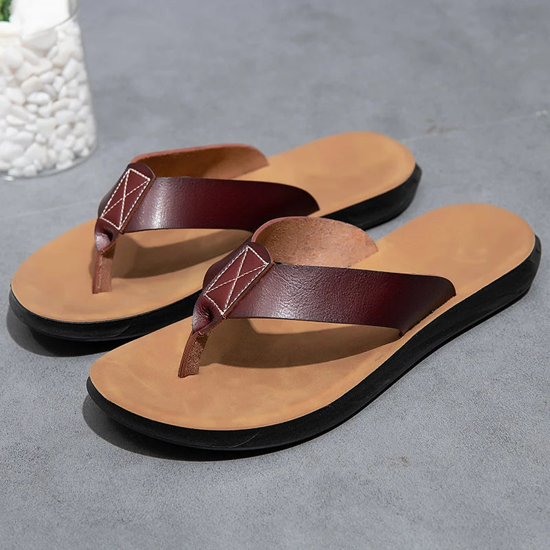 Freizeit-Sandalen aus Leder