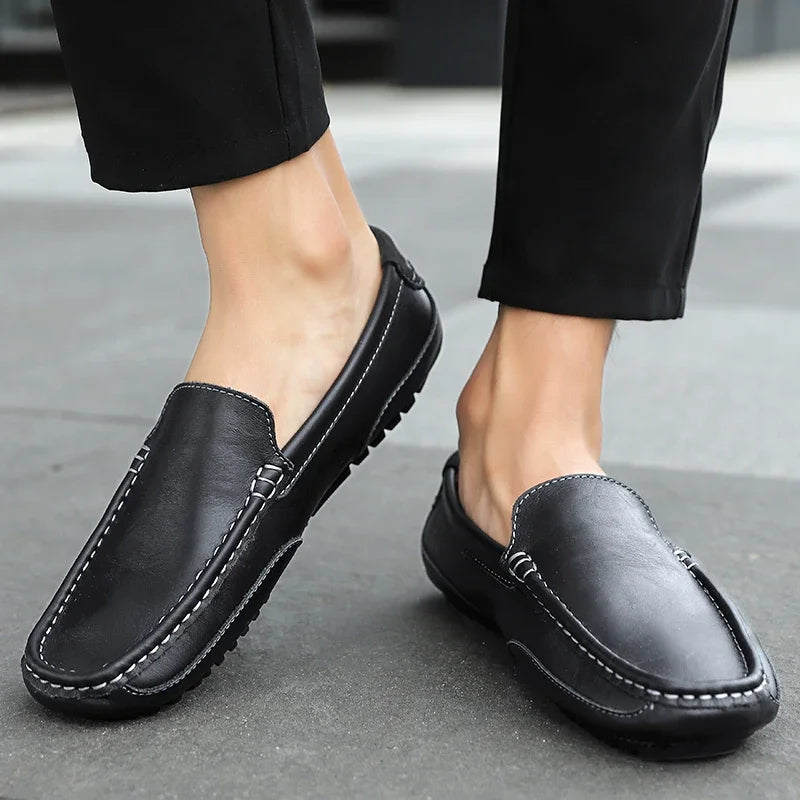 Vintage Leder Halbschuhe