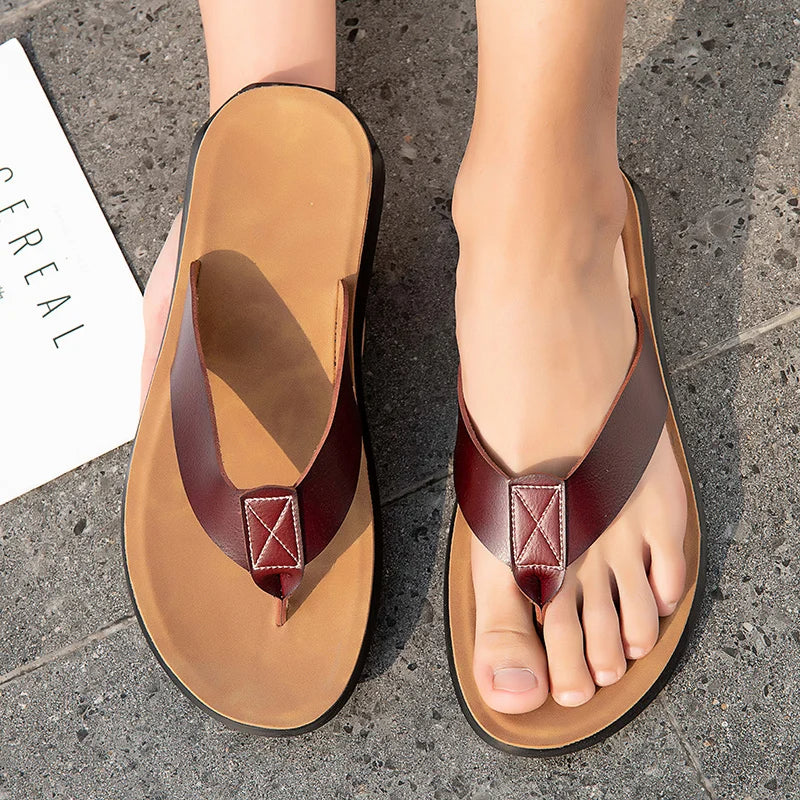 Freizeit-Sandalen aus Leder