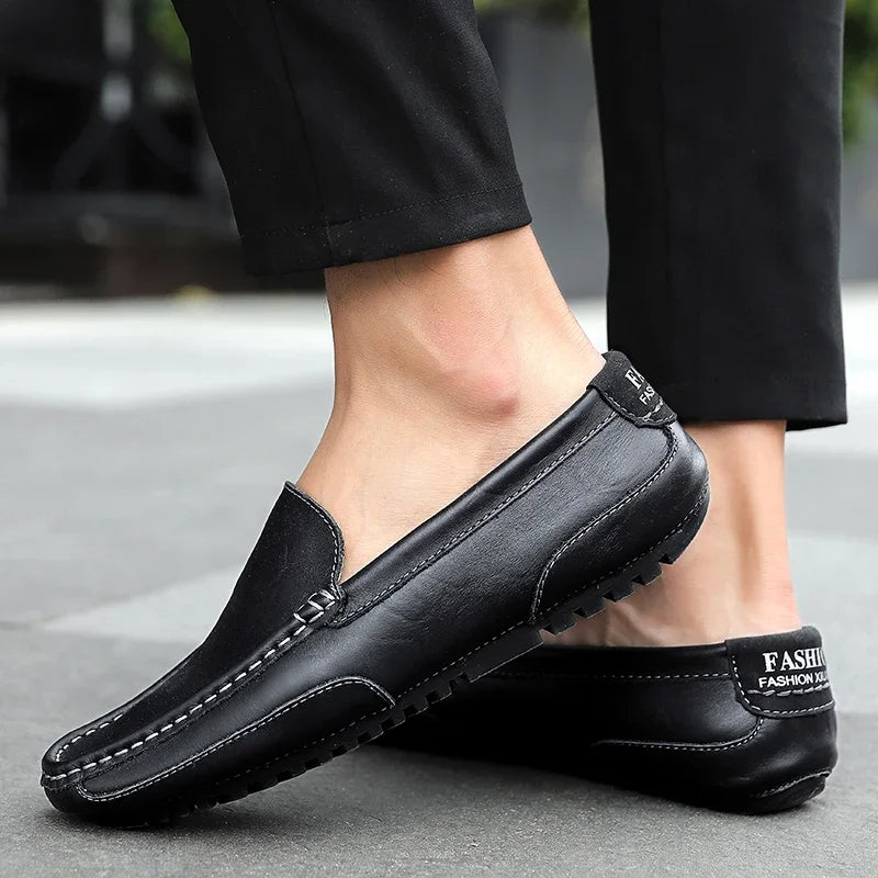 Vintage Leder Halbschuhe