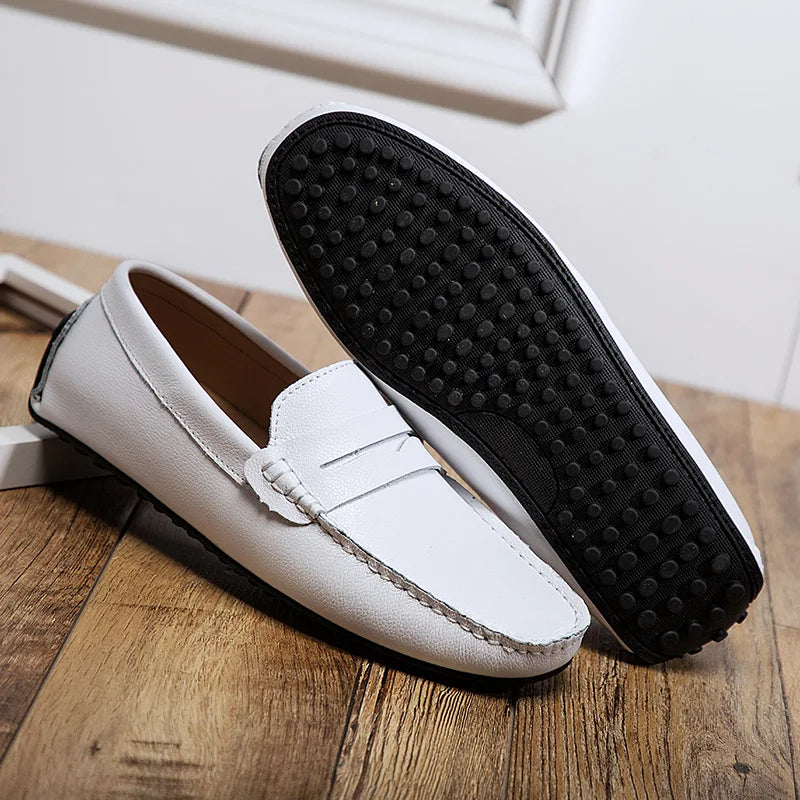 Lässige Sommer-Loafer aus Leder