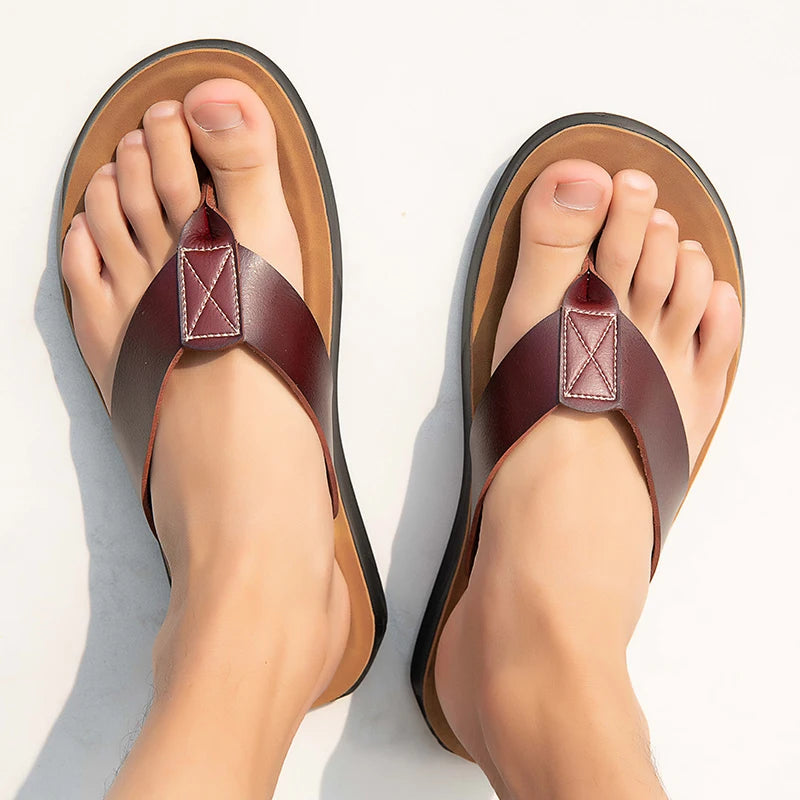 Freizeit-Sandalen aus Leder