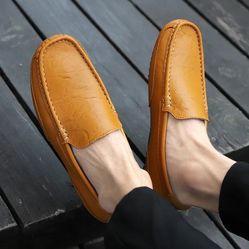 Vintage Leder Halbschuhe