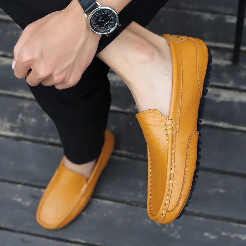 Vintage Leder Halbschuhe