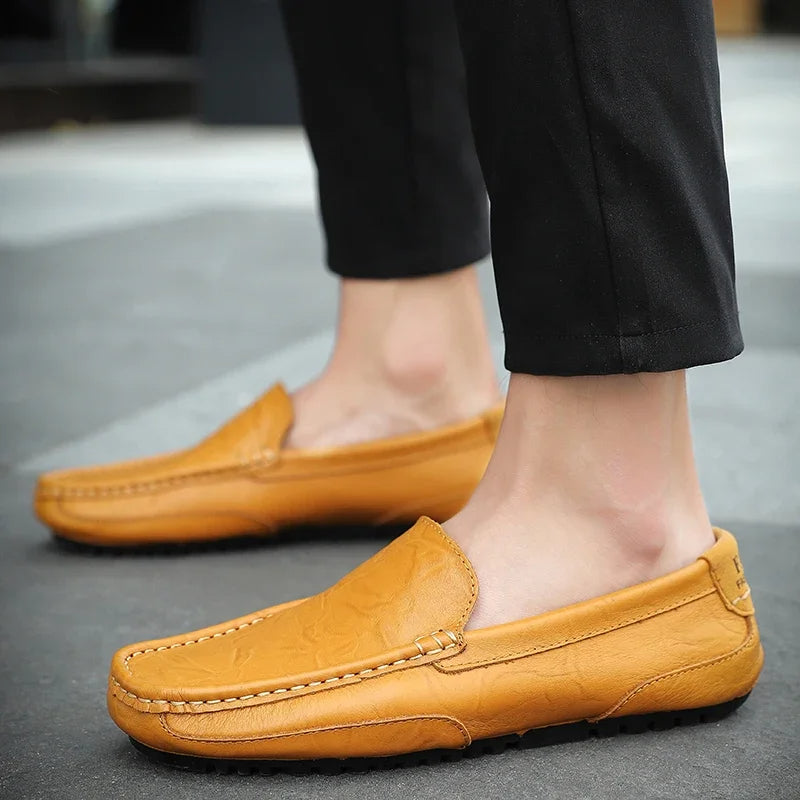 Vintage Leder Halbschuhe