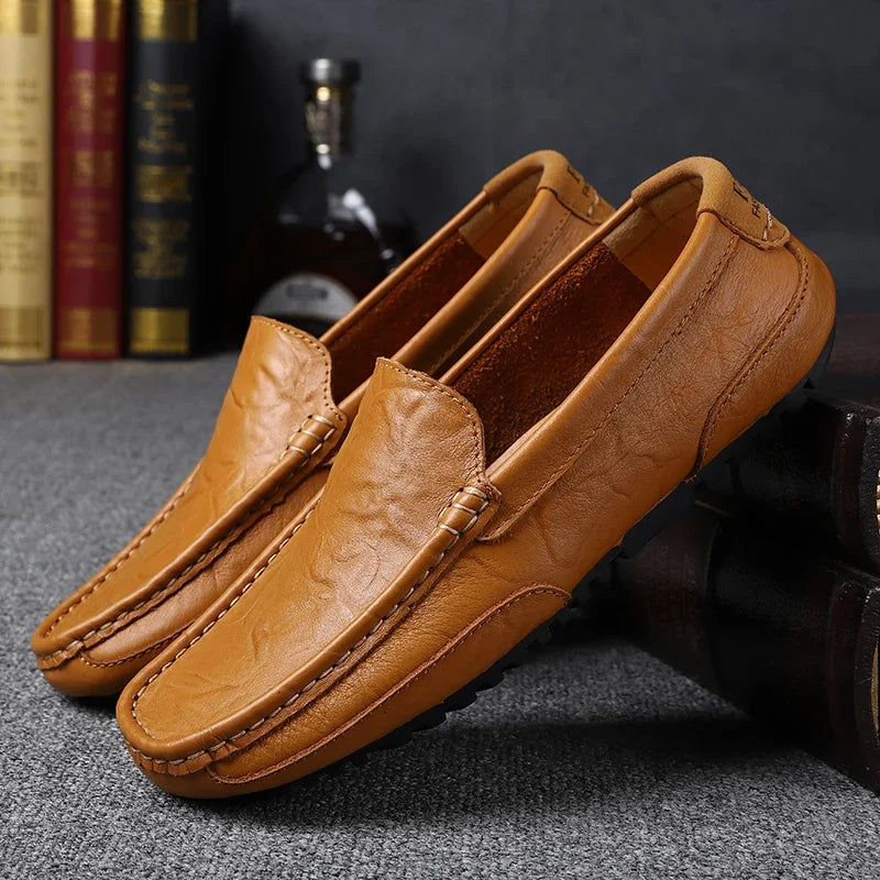 Vintage Leder Halbschuhe