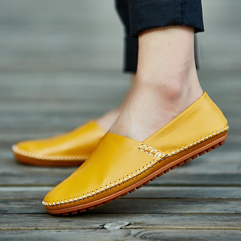 Leichte Leder-Slipper