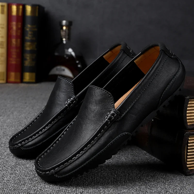 Vintage Leder Halbschuhe