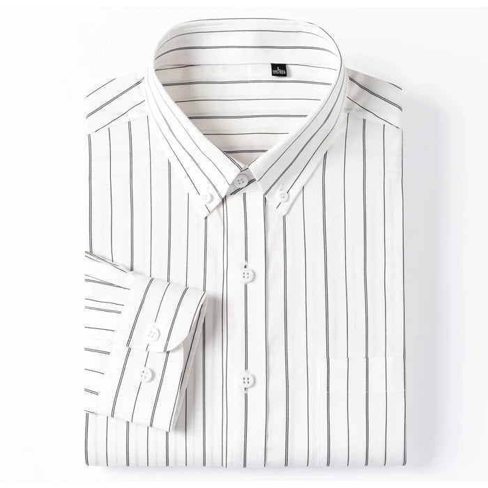 Elegantes gestreiftes Baumwollhemd