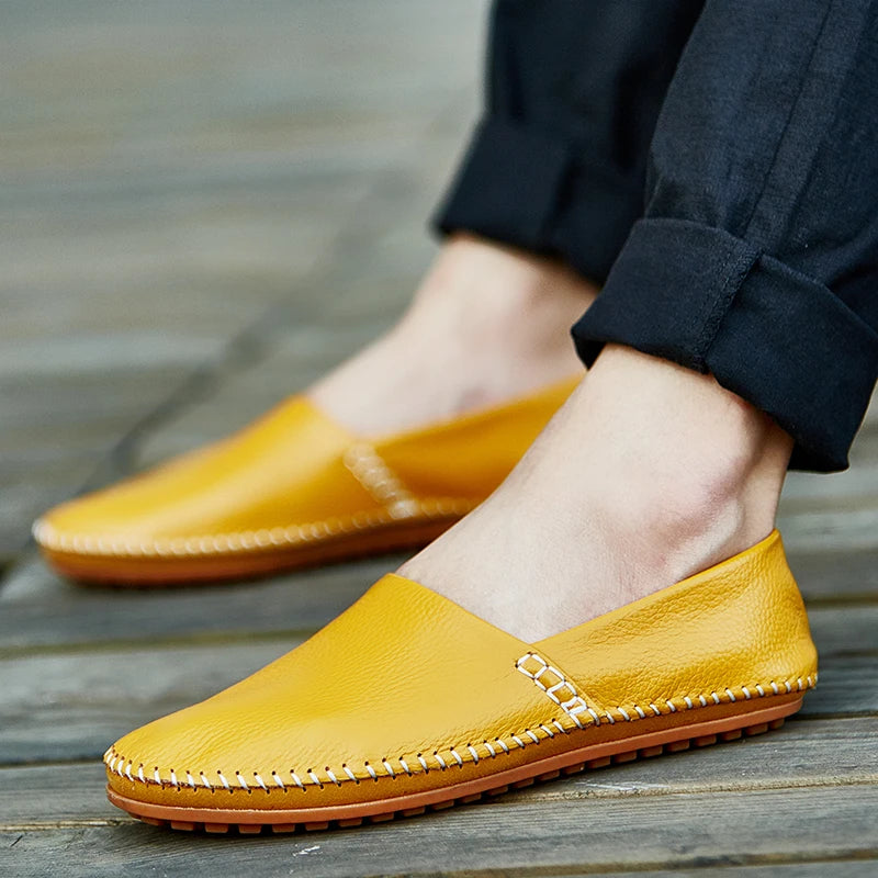 Leichte Leder-Slipper