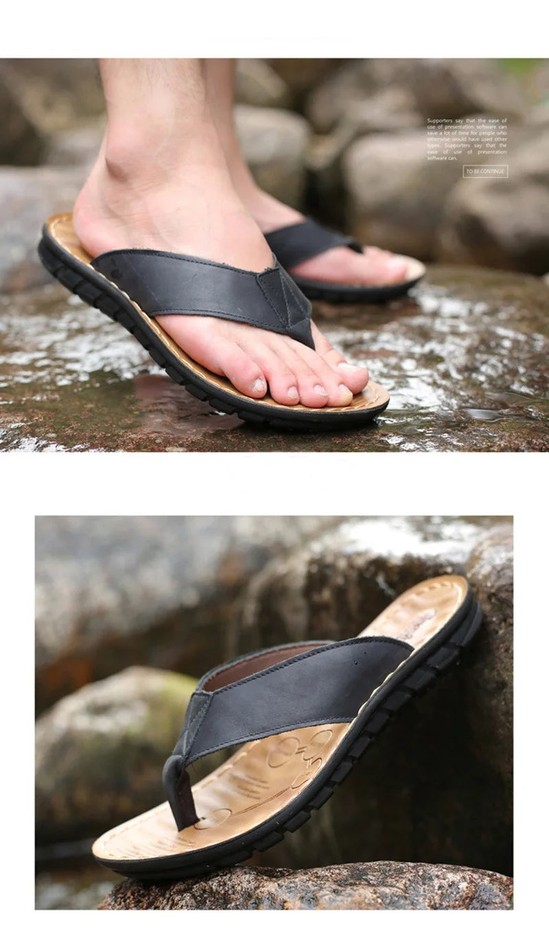 Leder-Sandalen für Männer