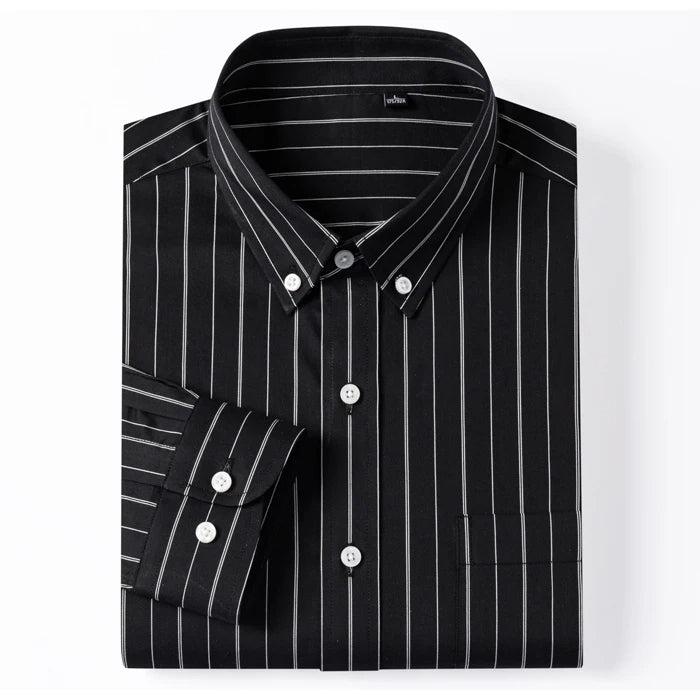 Elegantes gestreiftes Baumwollhemd