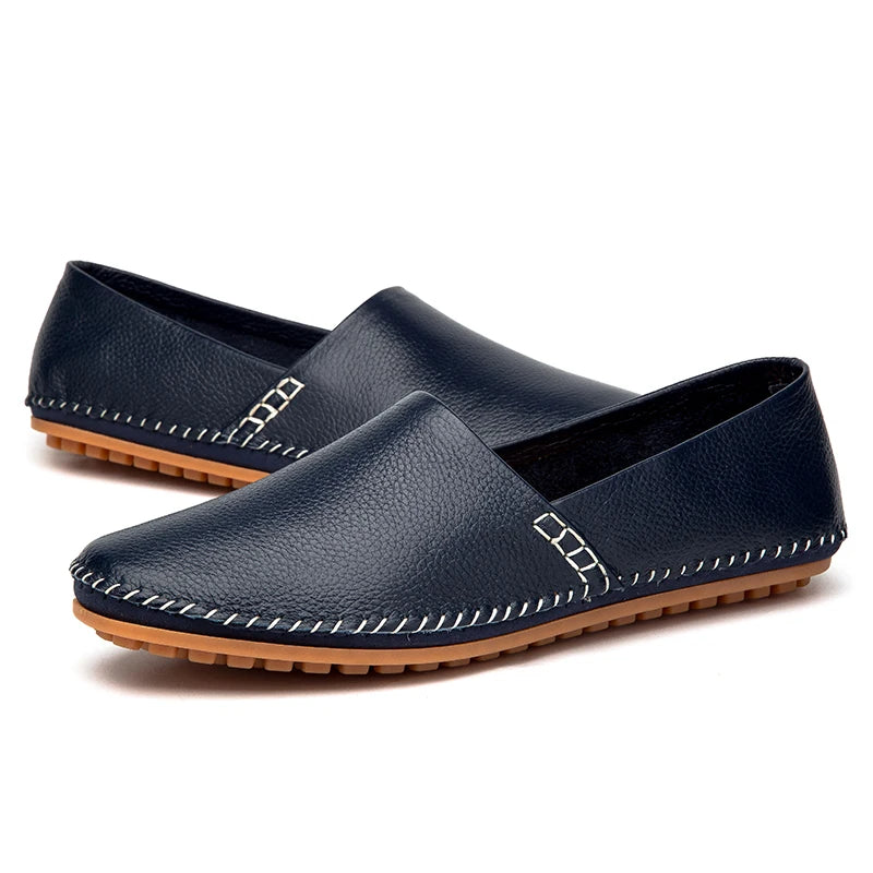Leichte Leder-Slipper