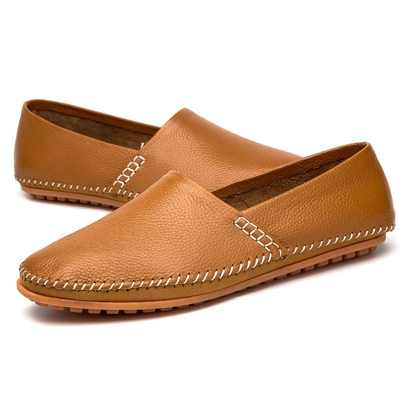 Leichte Leder-Slipper