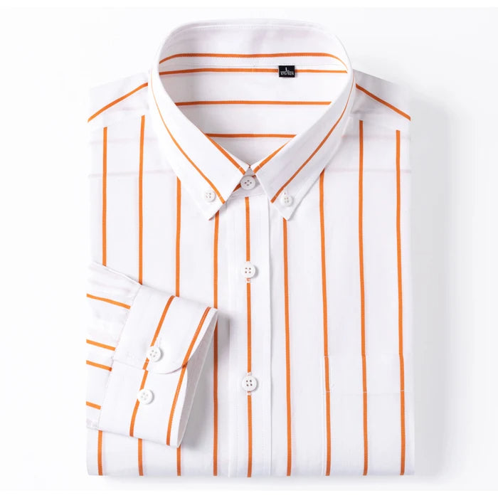 Elegantes gestreiftes Baumwollhemd