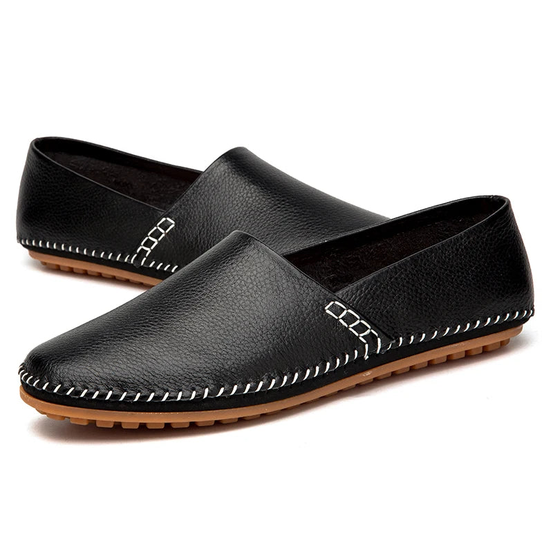 Leichte Leder-Slipper