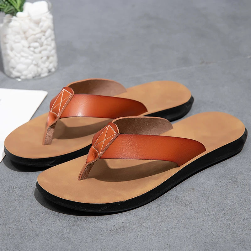 Freizeit-Sandalen aus Leder