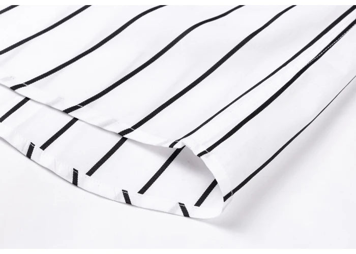Elegantes gestreiftes Baumwollhemd